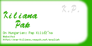 kiliana pap business card